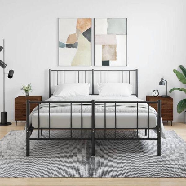 vidaXL Nočn&iacute; stolky 2 ks hněd&yacute; dub 40 x 35 x 47,5 cm kompozitn&iacute; dřevo