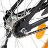 vidaXL Dětsk&eacute; kolo s předn&iacute;m nosičem 20'' černo-oranžov&eacute;