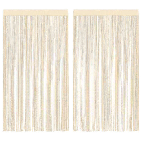 vidaXL Prov&aacute;zkov&eacute; z&aacute;clony 2 ks 140 x 250 cm kr&eacute;mov&eacute;