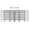 vidaXL Kryt na radiátor šedý sonoma 205x21,5x83,5 cm kompozitní dřevo