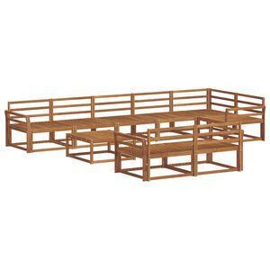 vidaXL Venkovn&iacute; pohovkov&aacute; souprava 9 pcs Př&iacute;rodn&iacute;
