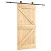 vidaXL Posuvn&eacute; dveře Přirozen&aacute; a čern&aacute; 95 x 210 cm