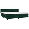 vidaXL Box spring postel s matrac&iacute; tmavě zelen&aacute; 200x200 cm samet