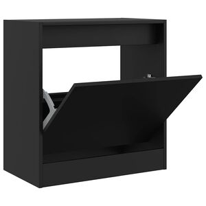 vidaXL Botn&iacute;k čern&yacute; 60 x 34 x 63,5 cm kompozitn&iacute; dřevo