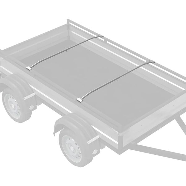 vidaXL vhodn&eacute; pro ploch&yacute; drž&aacute;k plachty 2 pcs Stř&iacute;brn&aacute; 100-145 cm