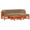 vidaXL Zahradn&iacute; lounge set 5 pcs Voskově Hněd&aacute; Masivn&iacute; borovice