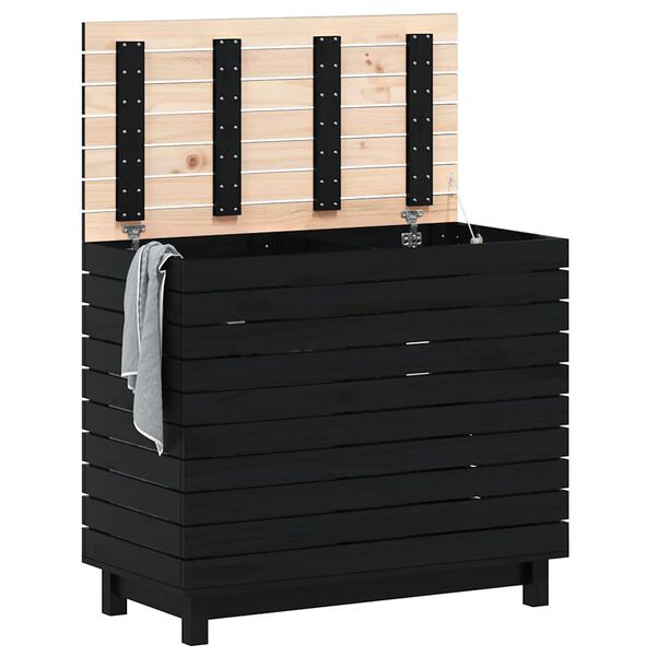 vidaXL Koš na prádlo 88,5 x 44 x 76 cm masivní borové dřevo