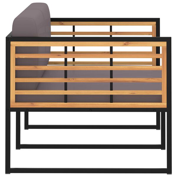 vidaXL 5d&iacute;ln&aacute; zahradn&iacute; sedac&iacute; souprava masivn&iacute; ak&aacute;ciov&eacute; dřevo a ocel