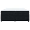 vidaXL Box spring postel s matrac&iacute; čern&aacute; 200x200 cm samet