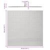 vidaXL De&scaron;ťov&aacute; sprchov&aacute; hlavice nerezov&aacute; ocel 304 50x50 cm čtvercov&aacute;