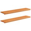 vidaXL Schodi&scaron;ťov&eacute; n&aacute;&scaron;lapy 2 ks 110 x 30 x 2 cm Světle hněd&aacute;