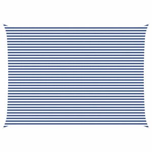 vidaXL Slunečn&iacute; plachta Modr&aacute; a b&iacute;l&aacute; 7 x 5 m 100% polyester Oxford