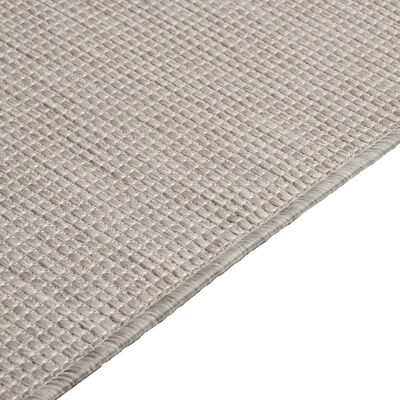 vidaXL Venkovní hladce tkaný koberec 160x230 cm taupe