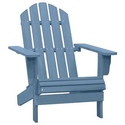 vidaXL Zahradní židle Adirondack masivní jedlové dřevo modrá