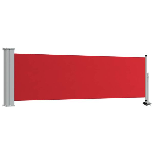 vidaXL Zatahovac&iacute; bočn&iacute; mark&yacute;za / z&aacute;stěna na terasu 80x300 cm červen&aacute;