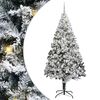 vidaXL Uměl&yacute; v&aacute;nočn&iacute; stromeček B&iacute;l&aacute; 240 cm PVC, ocel a plast