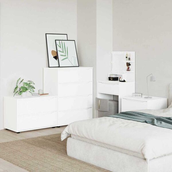 vidaXL &Uacute;ložn&aacute; skř&iacute;ňka B&iacute;l&aacute; 80 x 48 x 57 cm kompozitn&iacute; dřevo