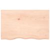vidaXL Koupelnov&aacute; deska 80x50x(2-6) cm neo&scaron;etřen&eacute; masivn&iacute; dřevo