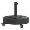 vidaXL Stojan na slunečn&iacute;k s kolečky pro tyč &Oslash; 38/48 mm 27 kg kruhov&yacute;
