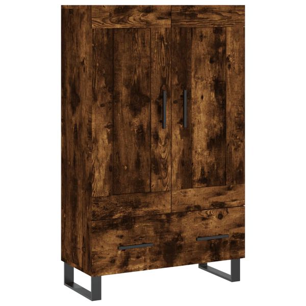 vidaXL Skř&iacute;ň highboard kouřov&yacute; dub 69,5 x 31 x 115 cm kompozitn&iacute; dřevo