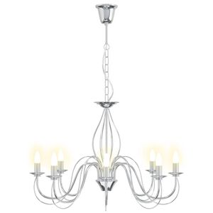 vidaXL Nastaviteln&yacute; lustr E14 Kov Chrom &Oslash; 78 x 101 cm