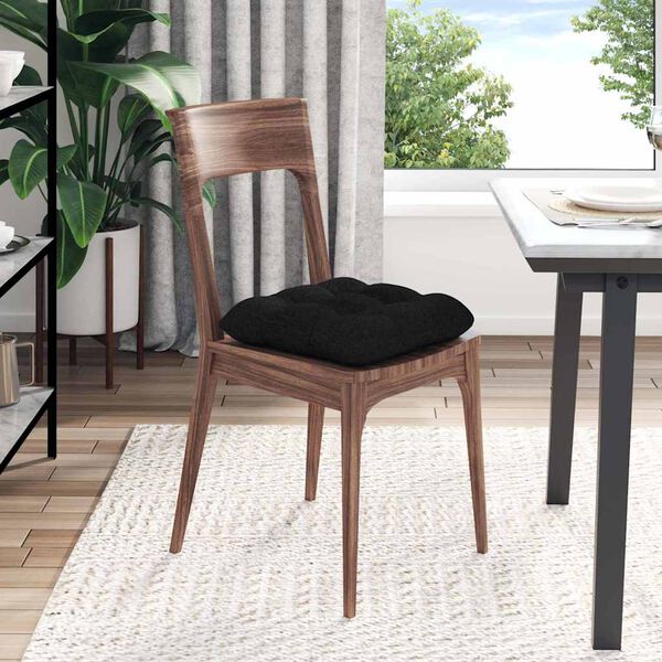 vidaXL Pol&scaron;t&aacute;ře na sedadla 4 pcs Čern&aacute; 45 x 45 x 12 cm textil