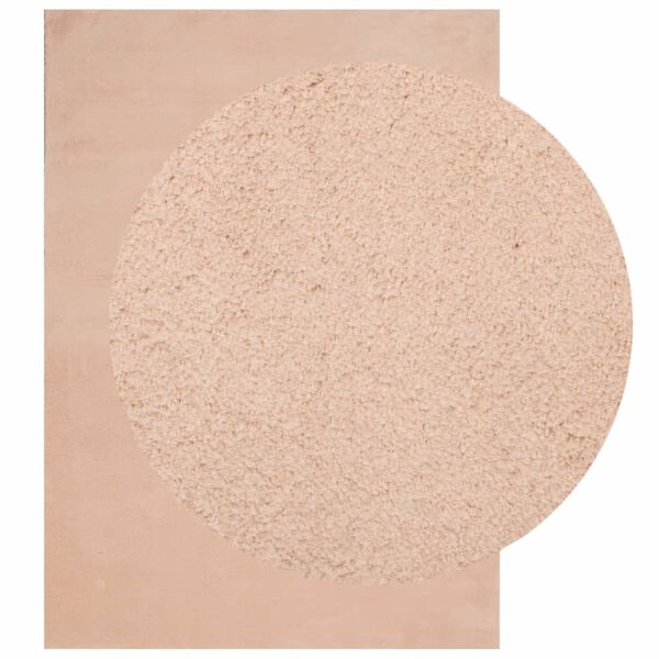 vidaXL Koberec HUARTE kr&aacute;tk&yacute; vlas měkk&yacute; a prateln&yacute; blush 200x280 cm