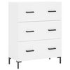 vidaXL Skř&iacute;ň highboard b&iacute;l&aacute; 69,5 x 34 x 180 cm kompozitn&iacute; dřevo