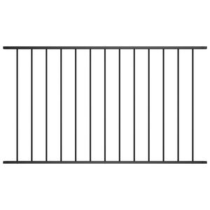 vidaXL Plotov&yacute; panel Woerden pr&aacute;&scaron;kově lakovan&aacute; ocel 163x100 cm čern&yacute;
