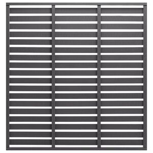 vidaXL Plotový dílec WPC 180 x 180 cm šedý