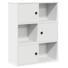 vidaXL Knihovna b&iacute;l&aacute; 60x24x76,5 cm kompozitn&iacute; dřevo