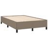 vidaXL Box spring postel s matrac&iacute; a LED taupe 120x190 cm textil