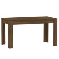 vidaXL Jídelní stůl hnědý dub 140 x 74,5 x 76 cm kompozitní dřevo