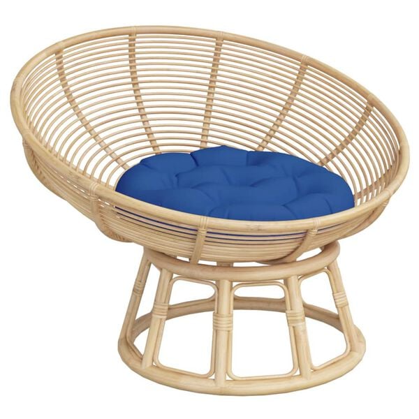 vidaXL Kulat&yacute; sed&aacute;k kr&aacute;lovsky modr&yacute; &Oslash; 60 x 11 cm oxfordsk&aacute; tkanina