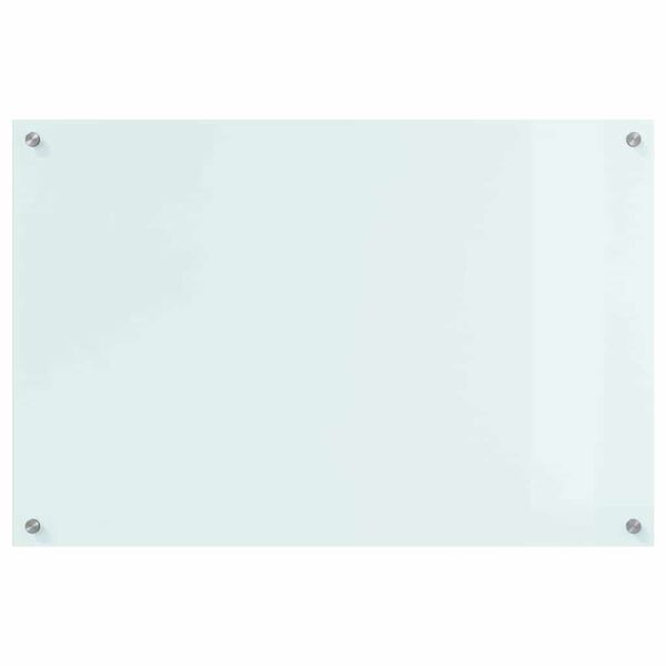 vidaXL Kuchyňská zástěna Bílá 90 x 60 cm tvrzené sklo