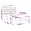 vidaXL Postel s boxspringem s matrac&iacute; Tmavě &scaron;ed&aacute; 140 x 190 cm samet