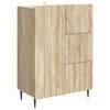 vidaXL Serv&iacute;rovac&iacute; skř&iacute;ň se z&aacute;suvkou Dub sonoma 66 x 34,5 x 91,5 cm