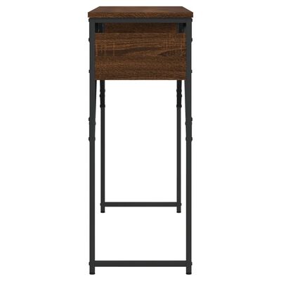 vidaXL Konzolový stolek s policí hnědý dub 105 x 30 x 75 cm kompozit