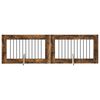 vidaXL Z&aacute;brana pro psy se stojany 2 pcs Kouřov&yacute; dub 100 x 60 cm