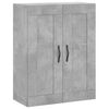 vidaXL Skř&iacute;ň highboard betonově &scaron;ed&aacute; 69,5x34x180 cm kompozitn&iacute; dřevo