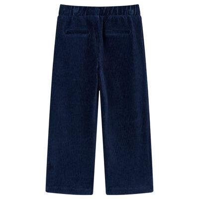 Dětské manšestrové kalhoty námořnicky modré 92