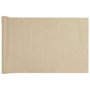 vidaXL Balk&oacute;nov&aacute; z&aacute;stěna z oxfordsk&eacute; l&aacute;tky 75x600 cm b&eacute;žov&aacute;
