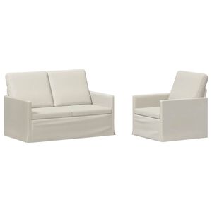vidaXL Set pohovek 2 pcs Kr&eacute;mov&aacute; Samet