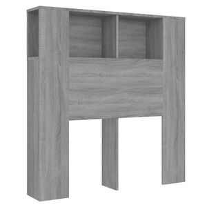 vidaXL Čelo postele s &uacute;ložn&yacute;m prostorem &scaron;ed&eacute; sonoma 100x18,5x102,5 cm