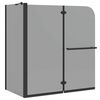 vidaXL Skl&aacute;dac&iacute; sprchov&yacute; r&aacute;m Tmavě průhledn&eacute; 120 x 67 x 129 cm