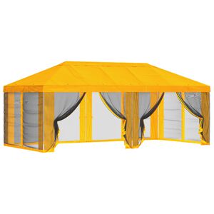 vidaXL Kryt na alt&aacute;n s bočn&iacute;mi stěnami 6 x 3 m Žlut&aacute; Polyester 190