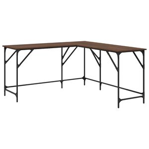 vidaXL Psac&iacute; stůl hněd&yacute; dub 149 x 149 x 75 cm kompozitn&iacute; dřevo