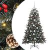 vidaXL Uměl&yacute; v&aacute;nočn&iacute; stromeček Zelen&aacute; 150 cm PVC, plast a ocel