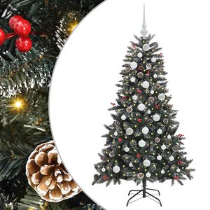 vidaXL Uměl&yacute; v&aacute;nočn&iacute; stromeček Zelen&aacute; 150 cm PVC, plast a ocel