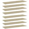vidaXL Př&iacute;davn&eacute; police 8 ks dub sonoma 100 x 30 x 1,5 cm dřevotř&iacute;ska